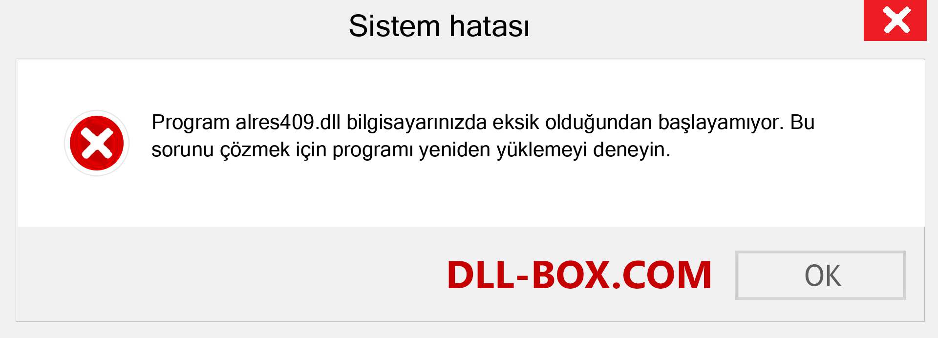 alres409.dll dosyası eksik mi? Windows 7, 8, 10 için İndirin - Windows'ta alres409 dll Eksik Hatasını Düzeltin, fotoğraflar, resimler